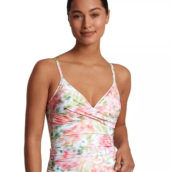 Lauren Ralph Lauren Women's Floral-Print Tankini Top In Set - Picture 2 of 8